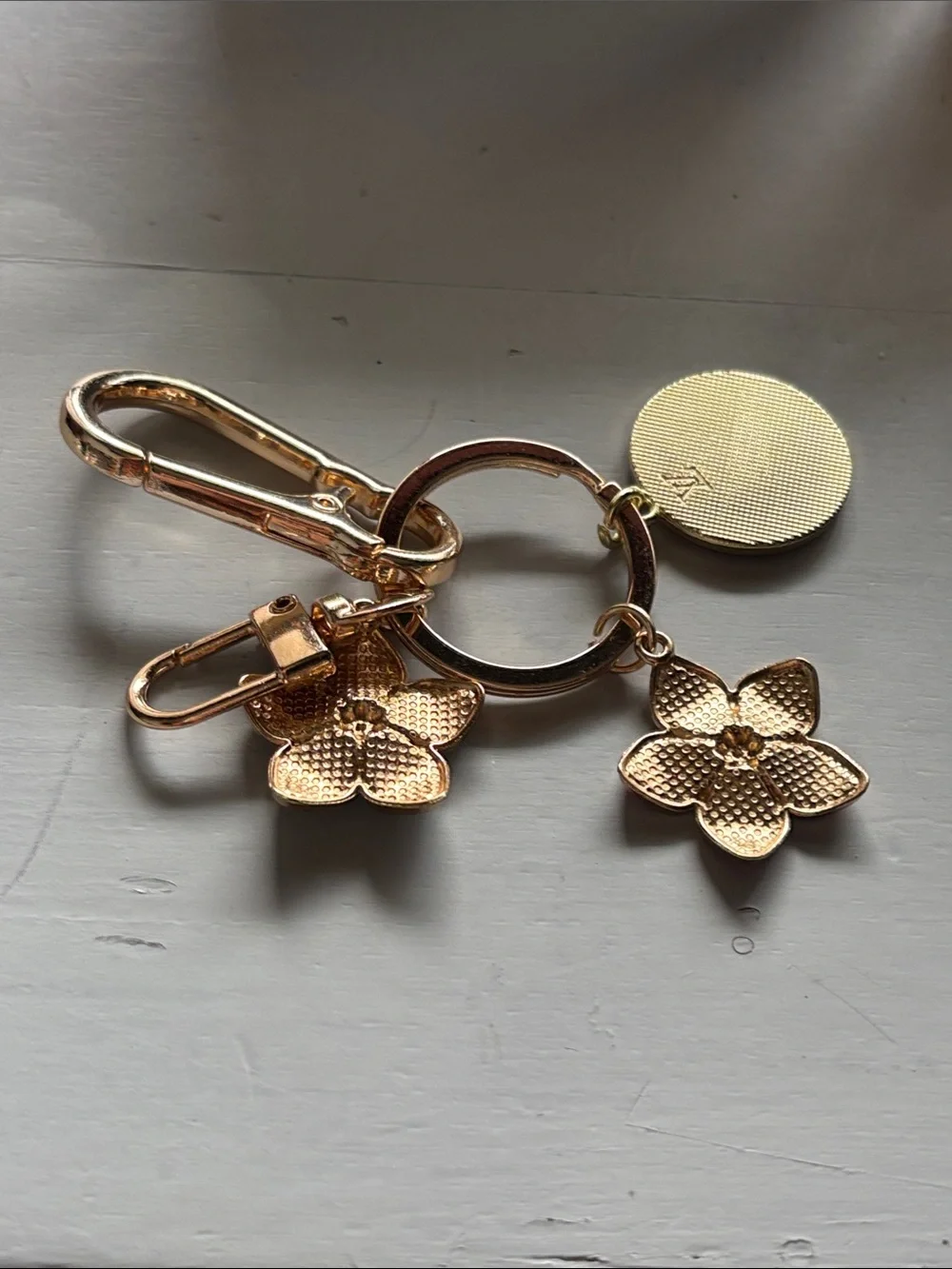 Louis Vuitton zipper pull keychain